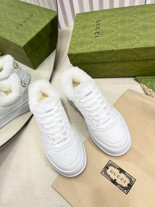 Gucci Screener GG Trainer Winter White