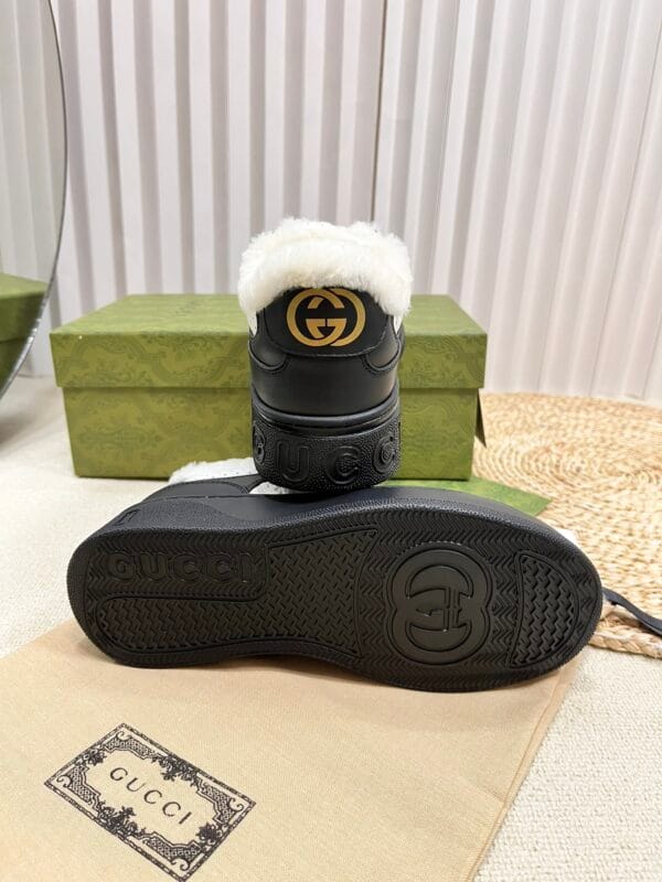Gucci Screener GG Trainer Winter Black White