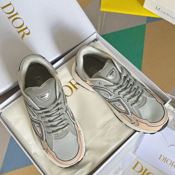 Dior Dad Shoes B30 Gray Pink Blue