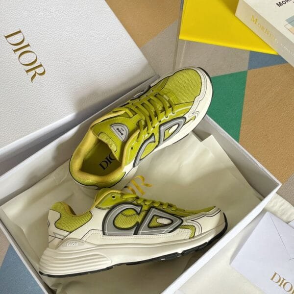 Dior Dad Shoes B30 Yellow and White