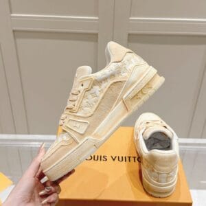 Louis Vuitton Trainer Sneaker Champagne Gold