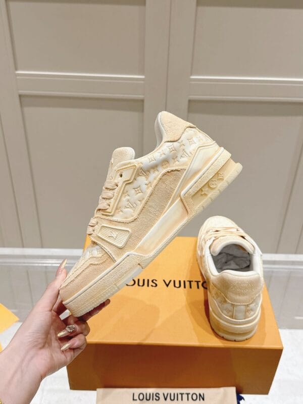 Louis Vuitton Trainer Sneaker Champagne Gold