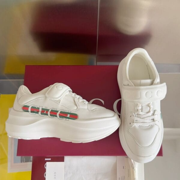 Gucci Wave White Color Logo