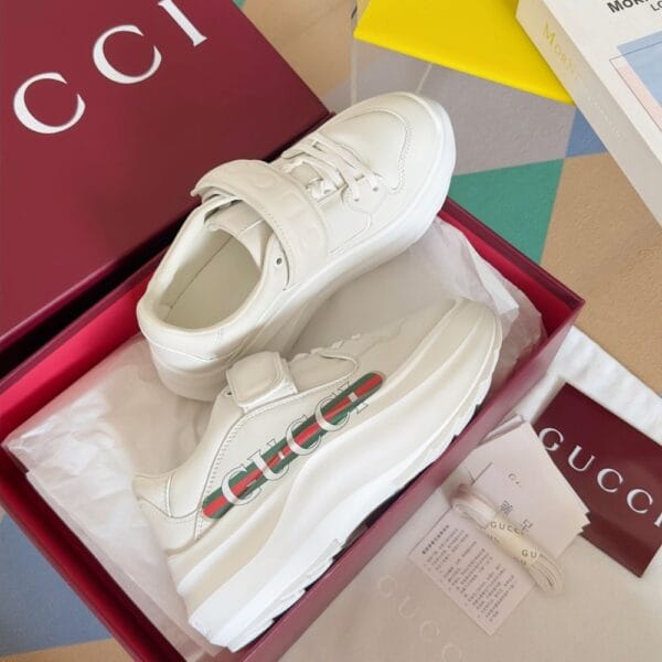 Gucci Wave White Color Logo