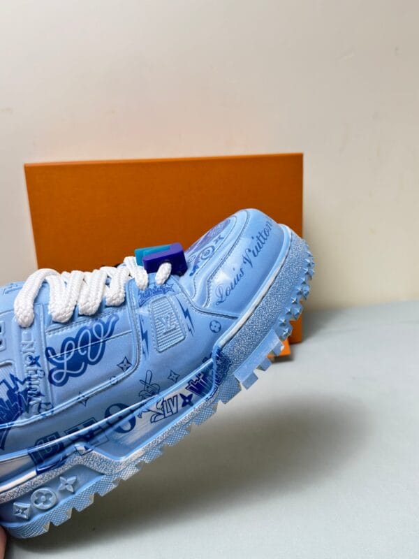 Louis Vuitton Trainer Maxi  LOVE Blue Sneaker 24ss