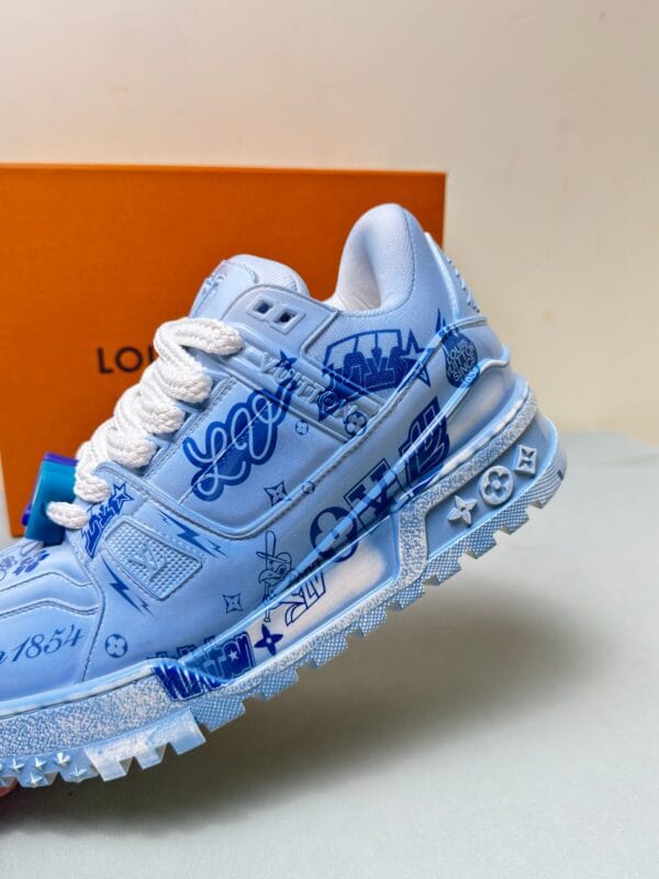 Louis Vuitton Trainer Maxi  LOVE Blue Sneaker 24ss