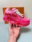 Louis Vuitton Trainer Maxi  LOVE Pink Sneaker 24ss