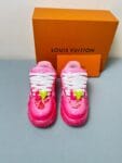 Louis Vuitton Trainer Maxi  LOVE Pink Sneaker 24ss