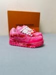 Louis Vuitton Trainer Maxi  LOVE Pink Sneaker 24ss