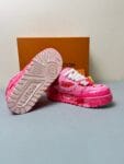 Louis Vuitton Trainer Maxi  LOVE Pink Sneaker 24ss