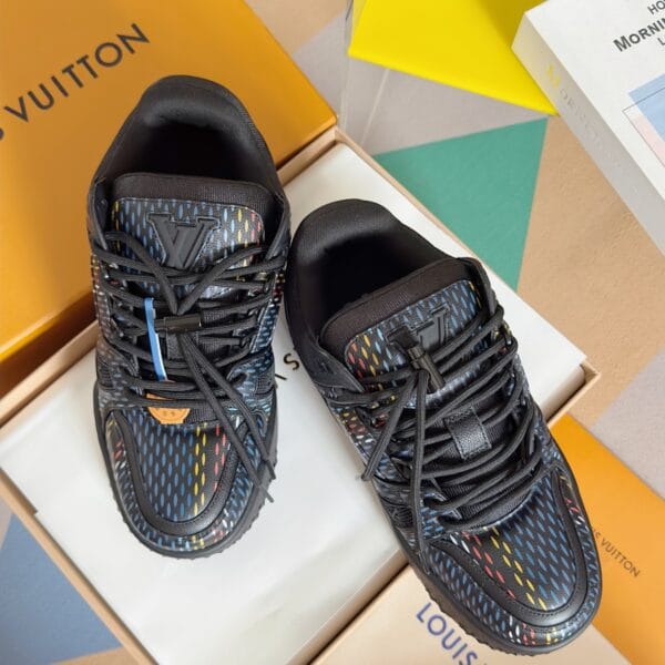 Louis Vuitton Trainer Maxi  Rainbow Black Sneaker 24ss