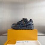 Louis Vuitton Trainer Maxi  Rainbow Black Sneaker 24ss