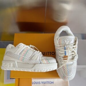 Louis Vuitton Trainer Maxi  Rainbow White Sneaker 24ss