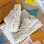 Louis Vuitton Trainer Maxi  Rainbow White Sneaker 24ss