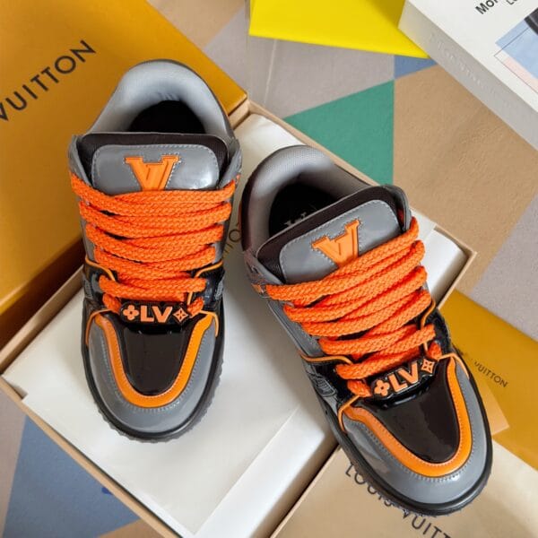 Louis Vuitton Trainer Maxi  Orange and Grey Sneaker