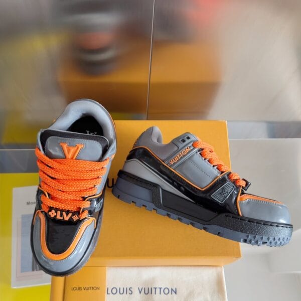 Louis Vuitton Trainer Maxi  Orange and Grey Sneaker