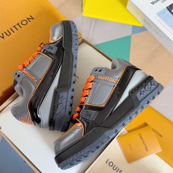 Louis Vuitton Trainer Maxi  Orange and Grey Sneaker