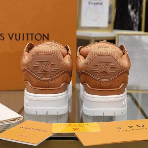 Louis Vuitton Trainer Maxi Leather Brown Sneaker 24ss