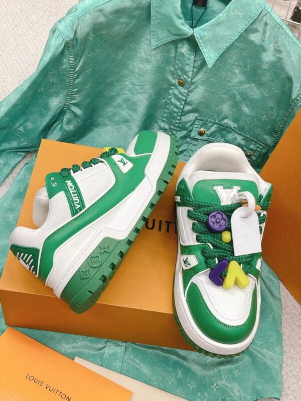 Louis Vuitton Trainer Maxi  LOVE Green Sneaker