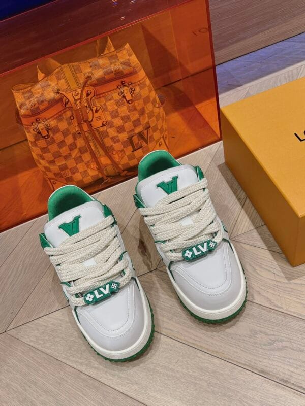 Louis Vuitton Trainer Maxi   Green Sneaker