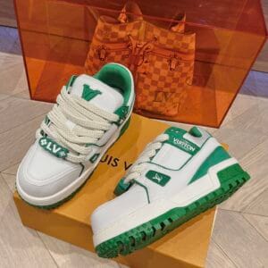 Louis Vuitton Trainer Maxi   Green Sneaker
