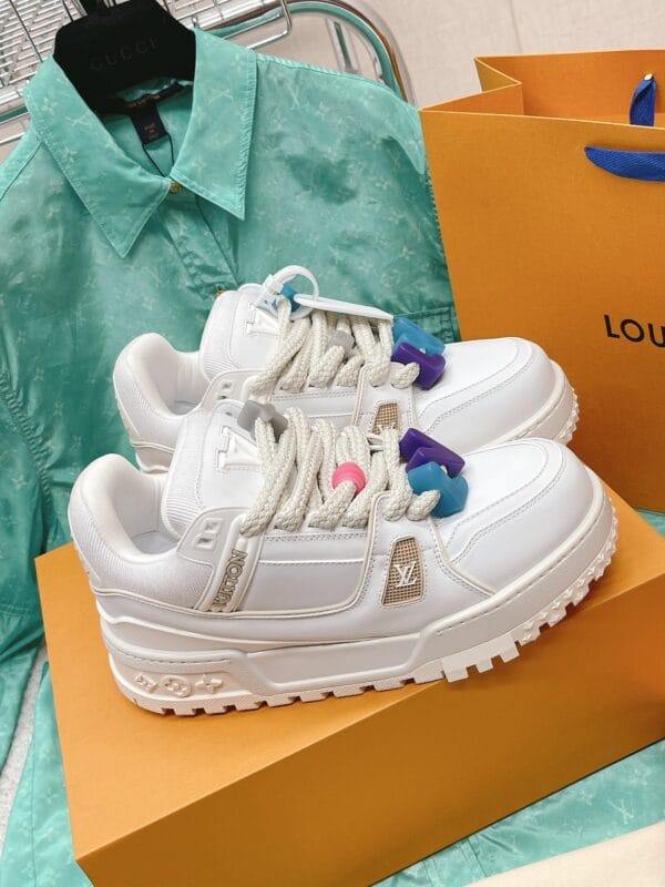 Louis Vuitton Trainer Maxi  LOVE White Sneaker