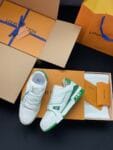 Louis Vuitton Trainer Diamond White and Green