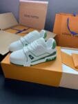 Louis Vuitton Trainer Diamond White and Green