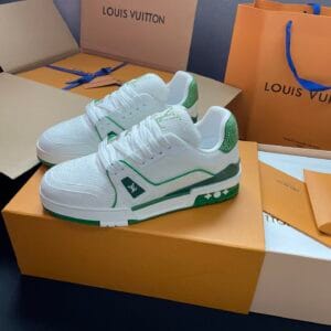 Louis Vuitton Trainer Diamond White and Green