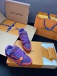 Louis Vuitton Trainer Diamond Purple and Orange