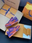 Louis Vuitton Trainer Diamond Purple and Orange
