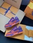 Louis Vuitton Trainer Diamond Purple and Orange