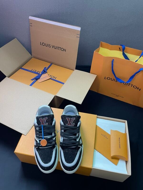 Louis Vuitton Trainer Diamond Black Grey