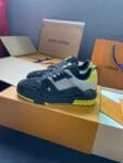 Louis Vuitton Trainer Diamond Black Yellow