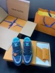 Louis Vuitton Trainer Diamond Blue Flower Seal