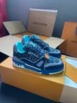 Louis Vuitton Trainer Diamond Blue Flower Seal