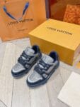 Louis Vuitton Trainer Diamond Blue and Grey