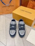 Louis Vuitton Trainer Diamond Blue and Grey