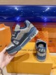 Louis Vuitton Trainer Diamond Blue and Grey