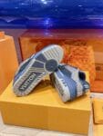 Louis Vuitton Trainer Diamond Blue and Grey