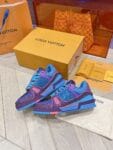Louis Vuitton Trainer Diamond Blue and Purple