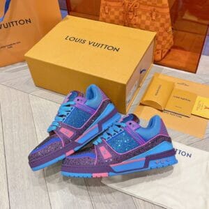 Louis Vuitton Trainer Diamond Blue and Purple