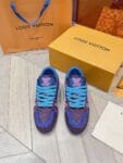 Louis Vuitton Trainer Diamond Blue and Purple