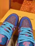 Louis Vuitton Trainer Diamond Blue and Purple