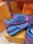 Louis Vuitton Trainer Diamond Blue and Purple