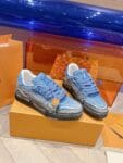 Louis Vuitton Trainer Light Blue Snake