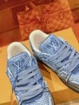 Louis Vuitton Trainer Light Blue Snake