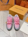 Louis Vuitton Trainer Light Pink Snake