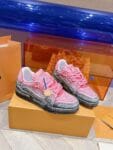 Louis Vuitton Trainer Light Pink Snake