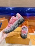 Louis Vuitton Trainer Light Pink Snake